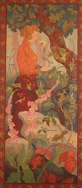 Foxgloves, 1899 Oil Painting by Paul-Elie Ranson