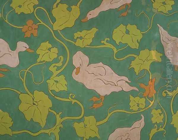 The Ducks, c.1893-99 Oil Painting by Paul-Elie Ranson