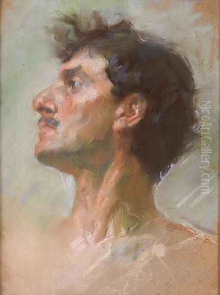 Profilo Di Uomo Oil Painting by Hector Nava