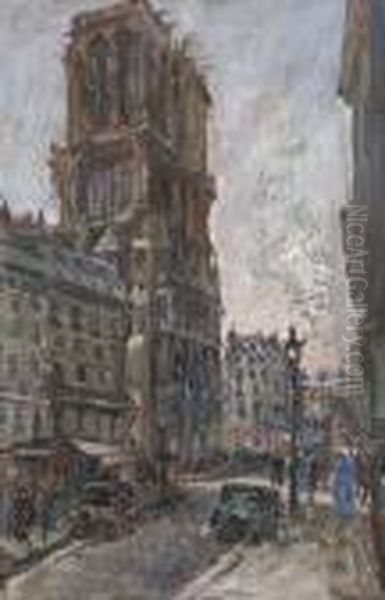 Veduta Di Parigi Oil Painting by Hector Nava