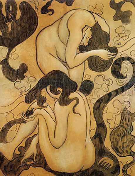 Zwei Akte, 1890 Oil Painting by Paul-Elie Ranson