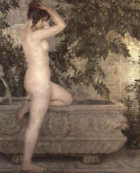 A Classical Beauty Oil Painting by Henrietta Rae