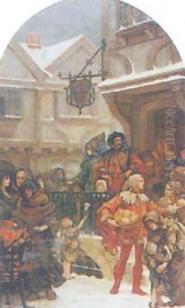 The Charities of Sir Richard Whittington Oil Painting by Henrietta Rae