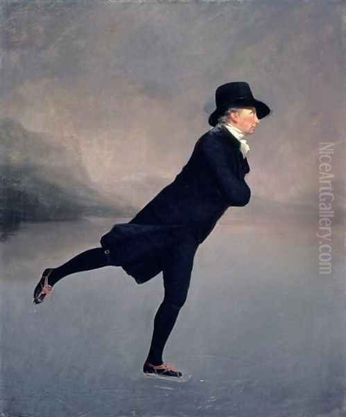 The Reverend Robert Walker skating on Duddingston Loch, 1795 Oil Painting by Sir Henry Raeburn