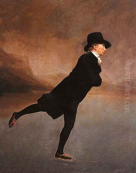 The Reverend Robert Walker Skating Oil Painting by Sir Henry Raeburn