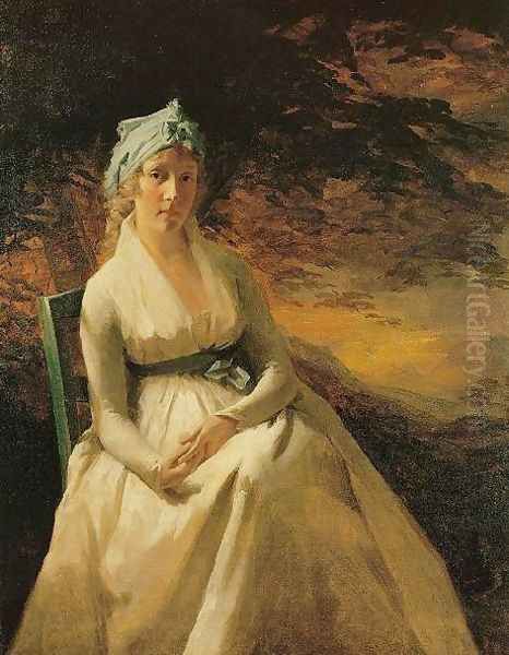 Portrait Of Mrs Andrew Oil Painting by Sir Henry Raeburn