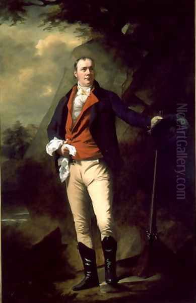 Portrait of Sir John Cunningham d.1822 Oil Painting by Sir Henry Raeburn