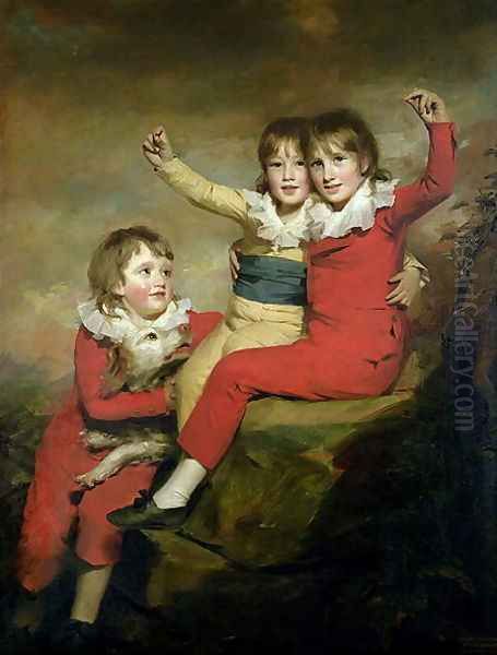 The Macdonald Children Ranald 1788-1873, Robert d.1863 and Donald d.1837 Oil Painting by Sir Henry Raeburn