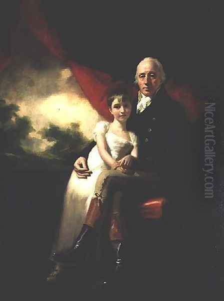 John Stirling of Kippendavie 1742-1816 and his daughter, Jane 1804-59 Oil Painting by Sir Henry Raeburn