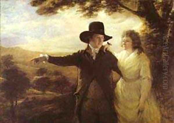 Portrait Of Sir John And Lady Clerk Of Penicuik 1792 Oil Painting by Sir Henry Raeburn