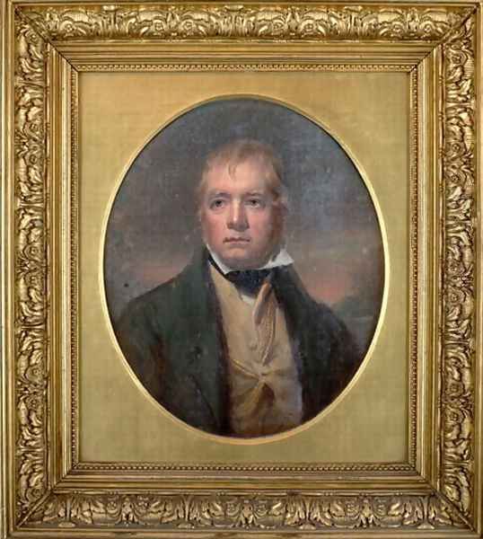 Portrait of Walter Scott 1771-1832 1823 Oil Painting by Sir Henry Raeburn