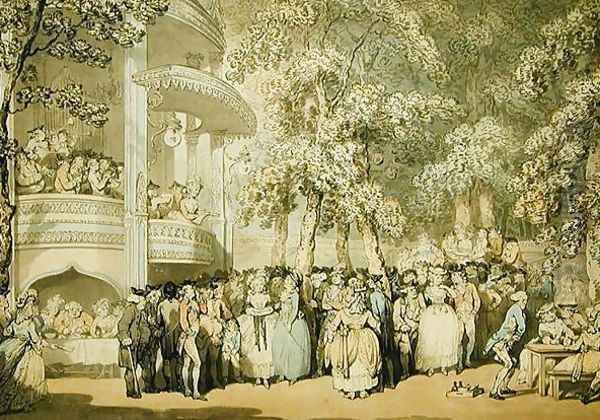 Vauxhall Gardens, c.1784 Oil Painting by Thomas Rowlandson