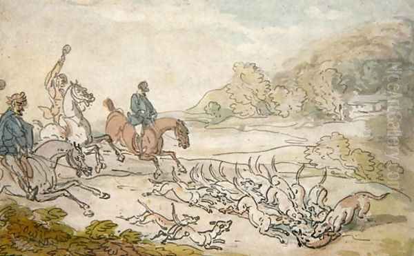 The Kill Oil Painting by Thomas Rowlandson