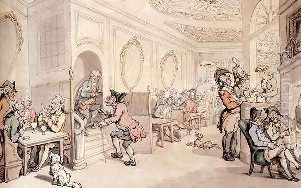 Strong Waters At Bath Oil Painting by Thomas Rowlandson