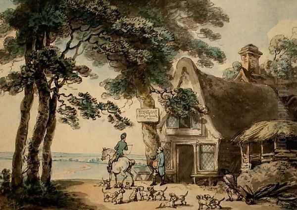 The Royal Oak Oil Painting by Thomas Rowlandson