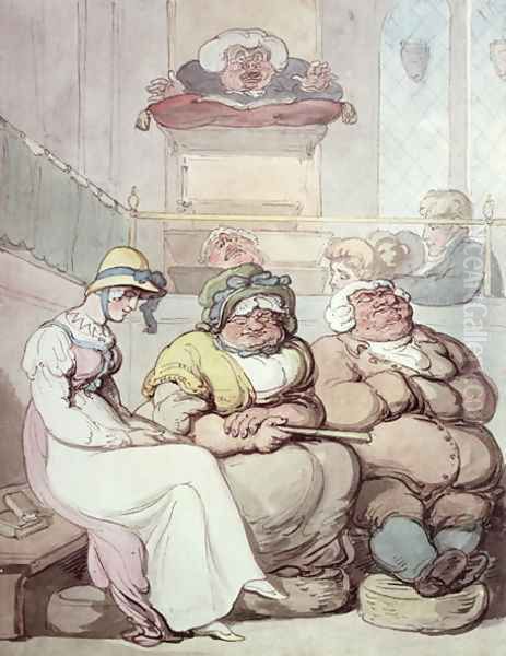 A Sleepy Congregation by Thomas Rowlandson