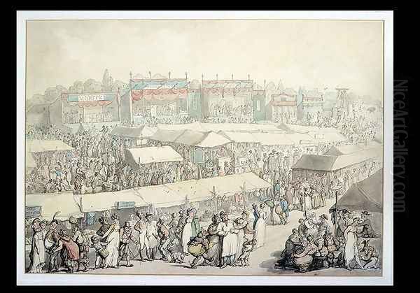 Brook Green Fair Oil Painting by Thomas Rowlandson