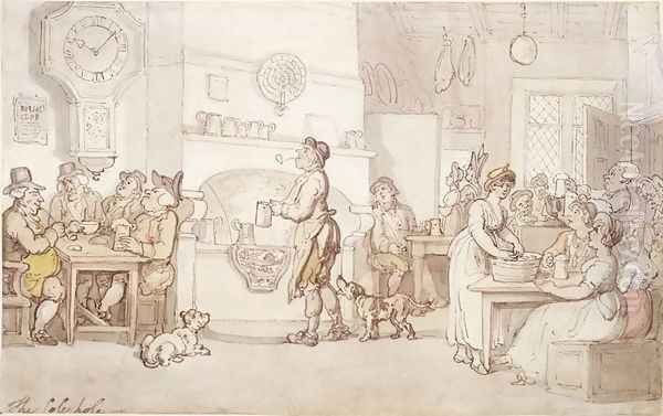 The Cole Hole Oil Painting by Thomas Rowlandson