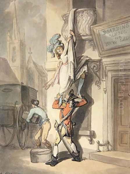 The Elopement, 1792 Oil Painting by Thomas Rowlandson