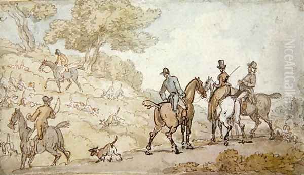 Drawing Cover Oil Painting by Thomas Rowlandson