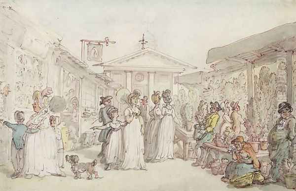 Covent Garden Market, c.1795-1810 Oil Painting by Thomas Rowlandson