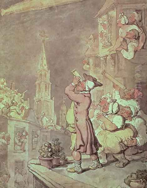 The Comet, 1811 Oil Painting by Thomas Rowlandson