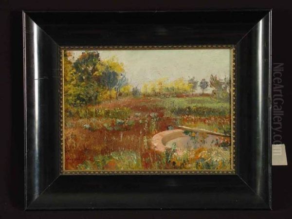 Garten Oil Painting by Antal Neogrady