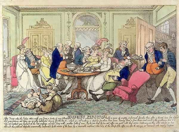 Miseries Personal Oil Painting by Thomas Rowlandson