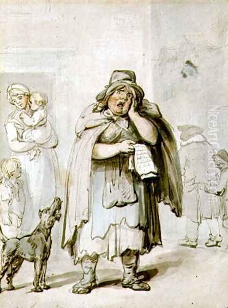 Last Dying Speech and Confession Oil Painting by Thomas Rowlandson