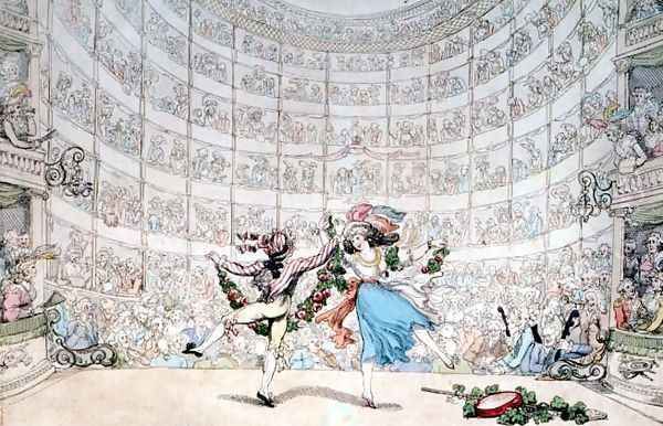 The Pantheon, Oxford Street, published by S.W. Fores, 1791 Oil Painting by Thomas Rowlandson