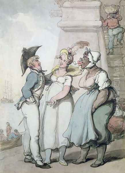 Black Magic Oil Painting by Thomas Rowlandson