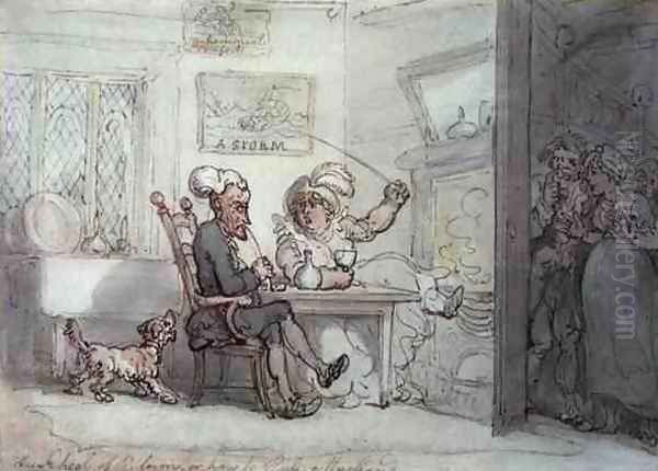 The School of Reform, or How to Rule a Husband Oil Painting by Thomas Rowlandson