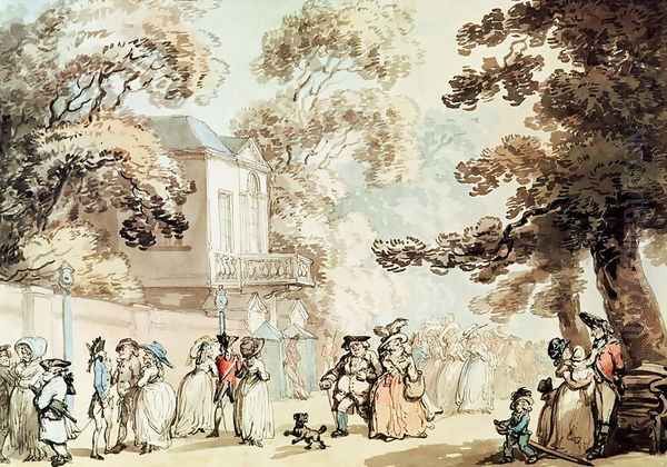 Spring Gardens, Ranelagh Oil Painting by Thomas Rowlandson