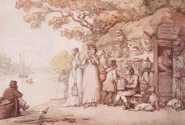 Pidcock, Dealer in Birds and Beasts Oil Painting by Thomas Rowlandson