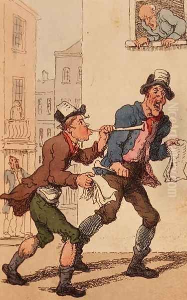 Great News, 1820 Oil Painting by Thomas Rowlandson