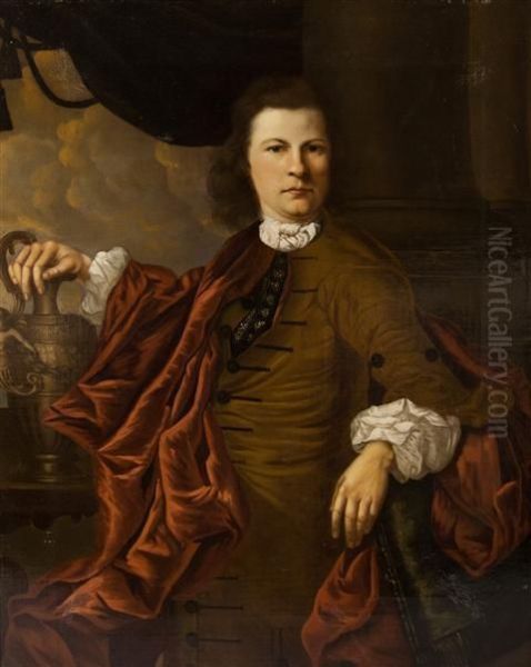 Portrait Of Gentleman Oil Painting by Caspar Netscher