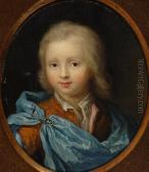 Portrait Of A Boy Oil Painting by Caspar Netscher