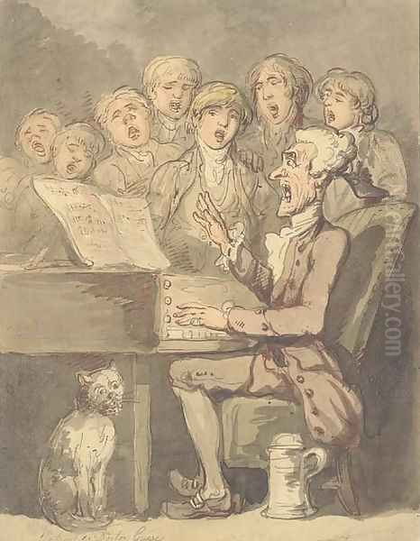 Portrait of Doctor Guise Oil Painting by Thomas Rowlandson