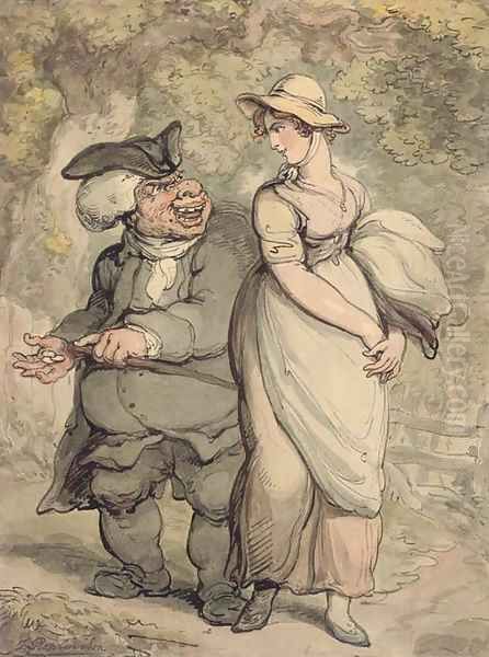 The parson and the maid Oil Painting by Thomas Rowlandson