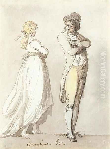 Amantium Irae Oil Painting by Thomas Rowlandson