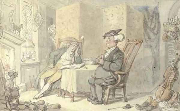 Term Ends Oil Painting by Thomas Rowlandson