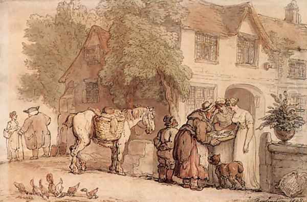 The fishseller by Thomas Rowlandson