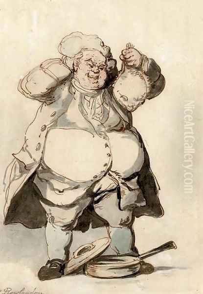 The glutton Oil Painting by Thomas Rowlandson