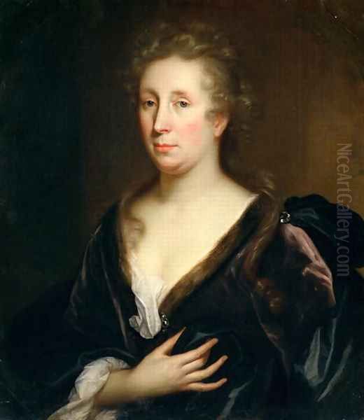 Portrait of Rachel Ruysch 1664-1750 Oil Painting by Rachel Ruysch