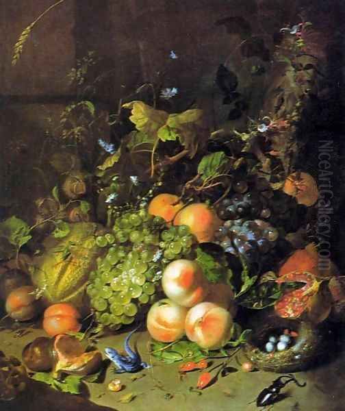 Flower Still-Life Oil Painting by Rachel Ruysch