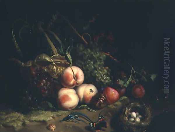 Still life with fruit Oil Painting by Rachel Ruysch