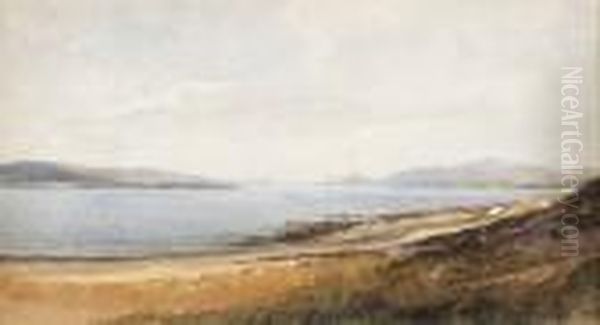 Entrance To Lough Swilly Oil Painting by Andrew Nicholl