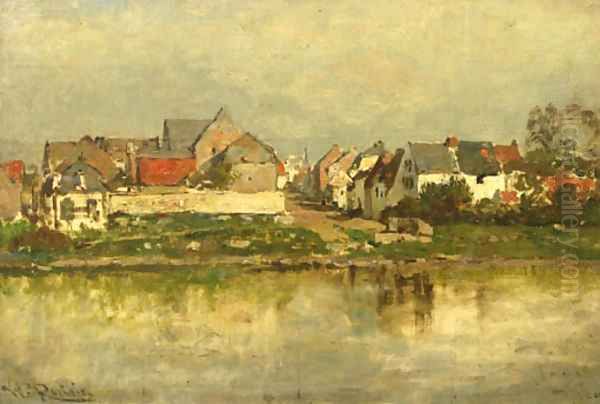 Eisden-sur-la-Meuse Oil Painting by Willem Roelofs