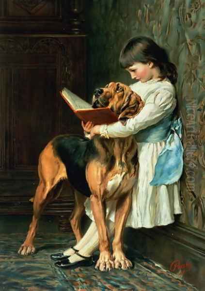 Naughty Boy or Compulsory Education Oil Painting by Briton Riviere