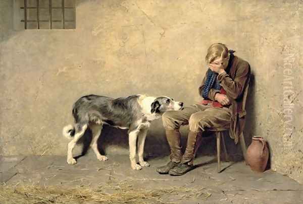 Fidelity, 1869 Oil Painting by Briton Riviere